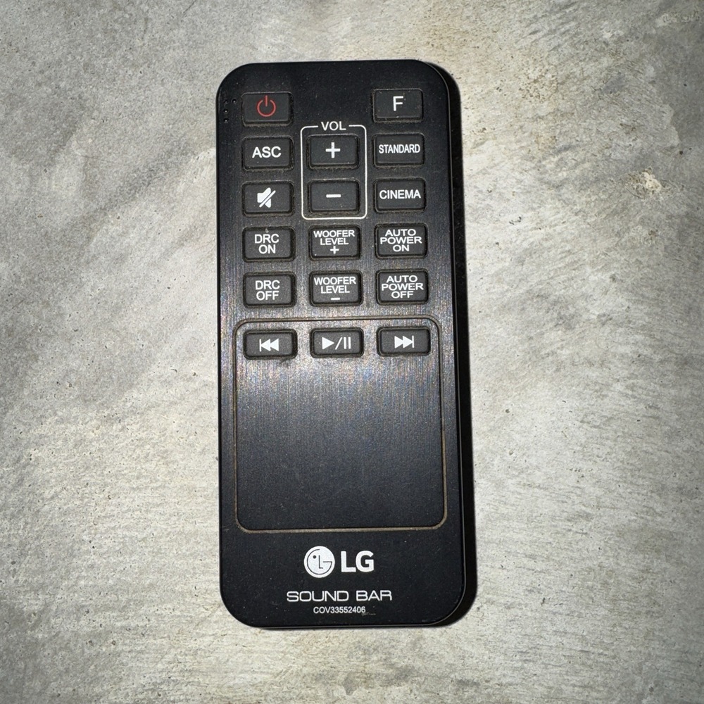Genuine LG Sound Bar COV33552406 Remote For LG SH2 SPH3B-W LAC553B S45A1-D